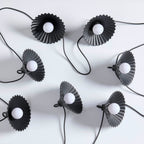 10 Outdoor Plug In Flower String Lights - White - DUSK