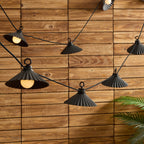 10 Outdoor Plug In Flower String Lights - White - DUSK