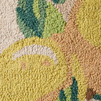 100% Cotton Tufted Loop Lemon Sofa Cushion Cover - Yellow/Natural - DUSK