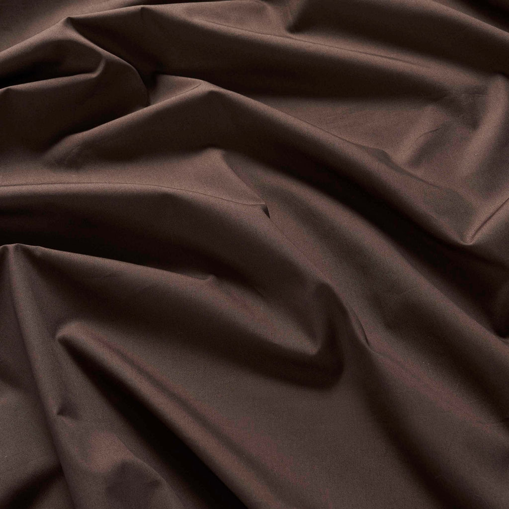 200 Thread Count Plain - Dye Fitted Sheet - Chocolate - DUSK