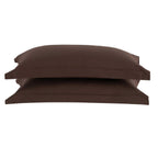 200 Thread Count Plain - Dye Oxford Pillowcase - Chocolate - DUSK