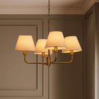 April 4 Light Pendant Chandelier - White/Bronze