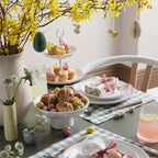 Mira Scalloped 2-Tier Cake Stand - Off White