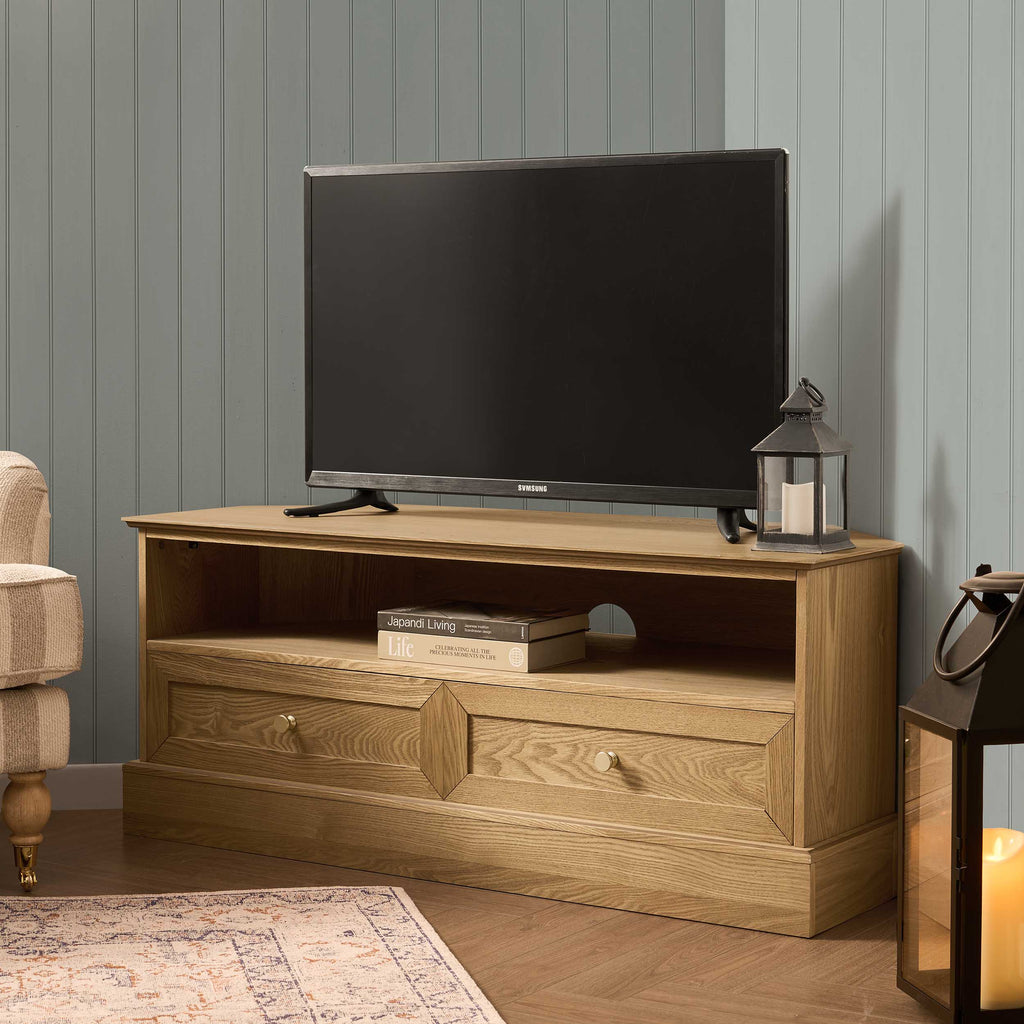 Ruby Corner TV Unit fot TVs up to 55"- Light Wood