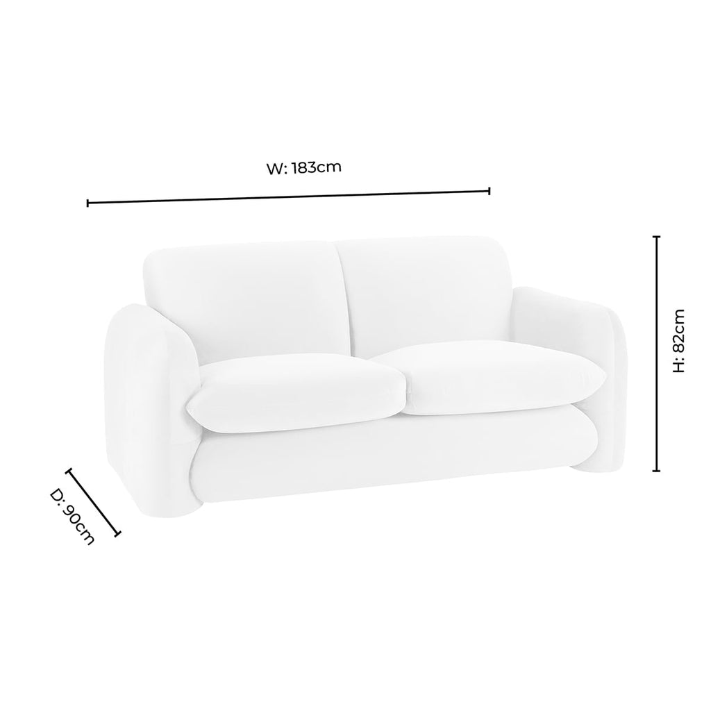 Dublin 2 Seater Sofa- Muted Gold