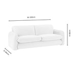 Dublin 3 Seater Sofa - Muted Gold