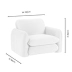 Dublin Loveseat - Popcorn Teddy