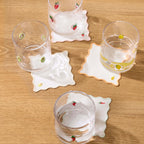 Fruit Embroidered Pack of 4 Coasters - Multi