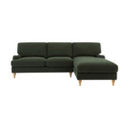 Hampshire Right Hand Chaise Sofa - Dark Olive Old