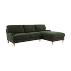 Hampshire Right Hand Chaise Sofa - Dark Olive Old