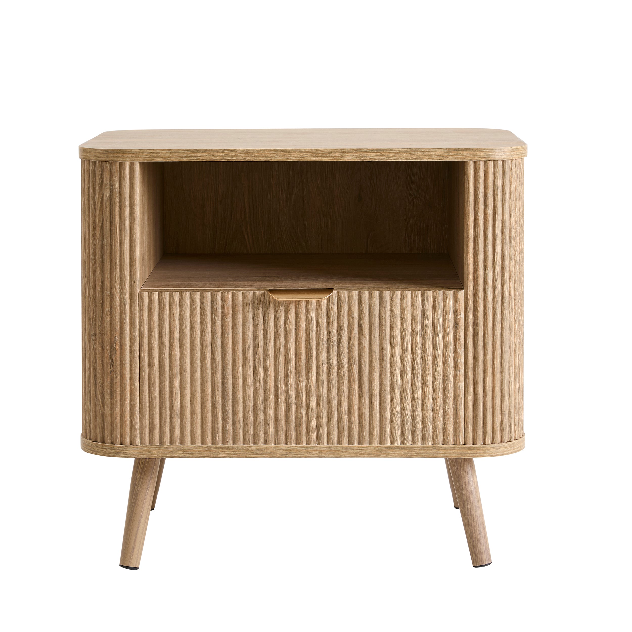 Hattie 1 Drawer Nightstand - Light Wood