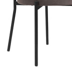 Mia Set of 2 Dining Chairs - Matte Velvet - Taupe - Resource