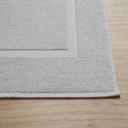 Milos Plain Picture Frame Bath Mat - Dove Grey