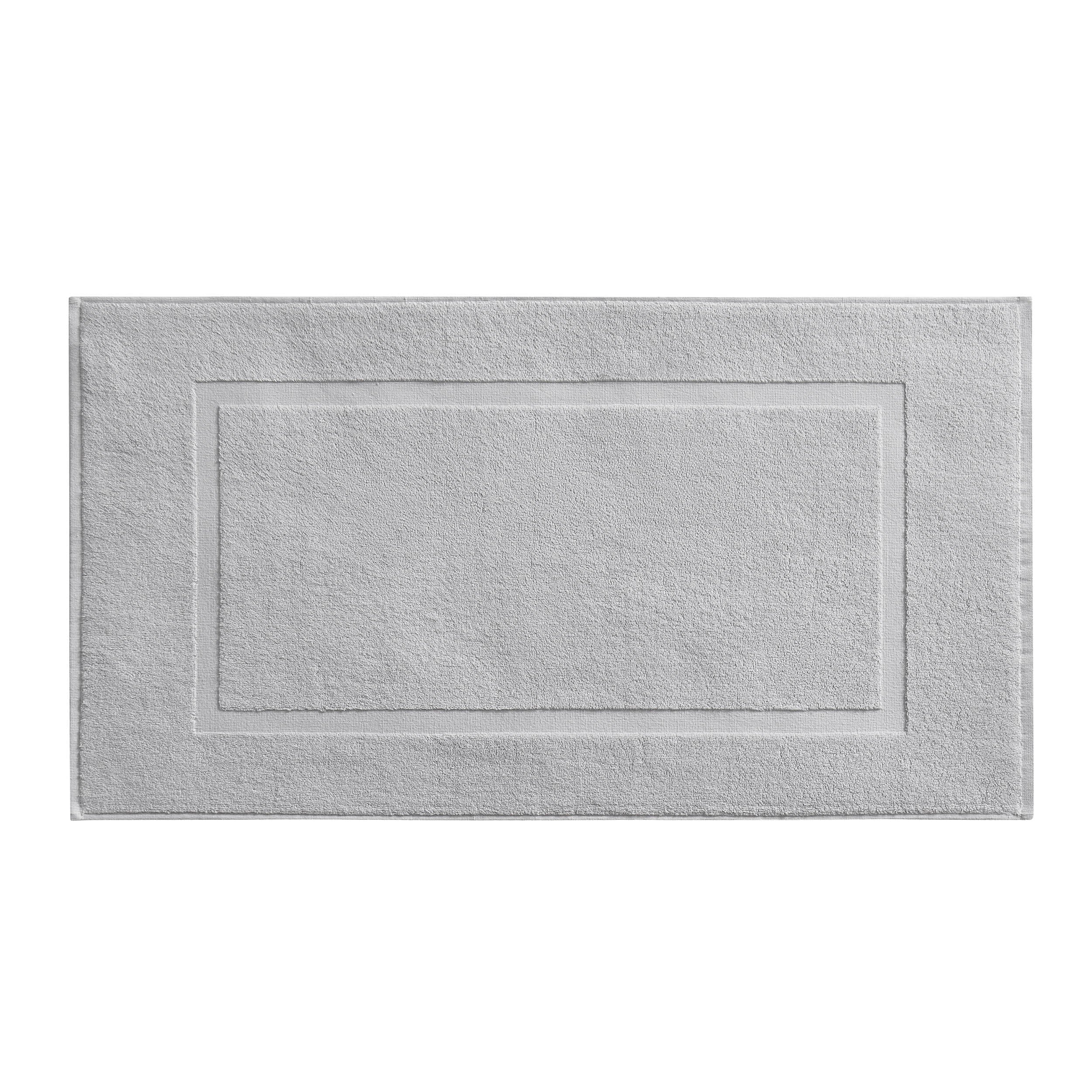 Milos Plain Picture Frame Bath Mat - Dove Grey
