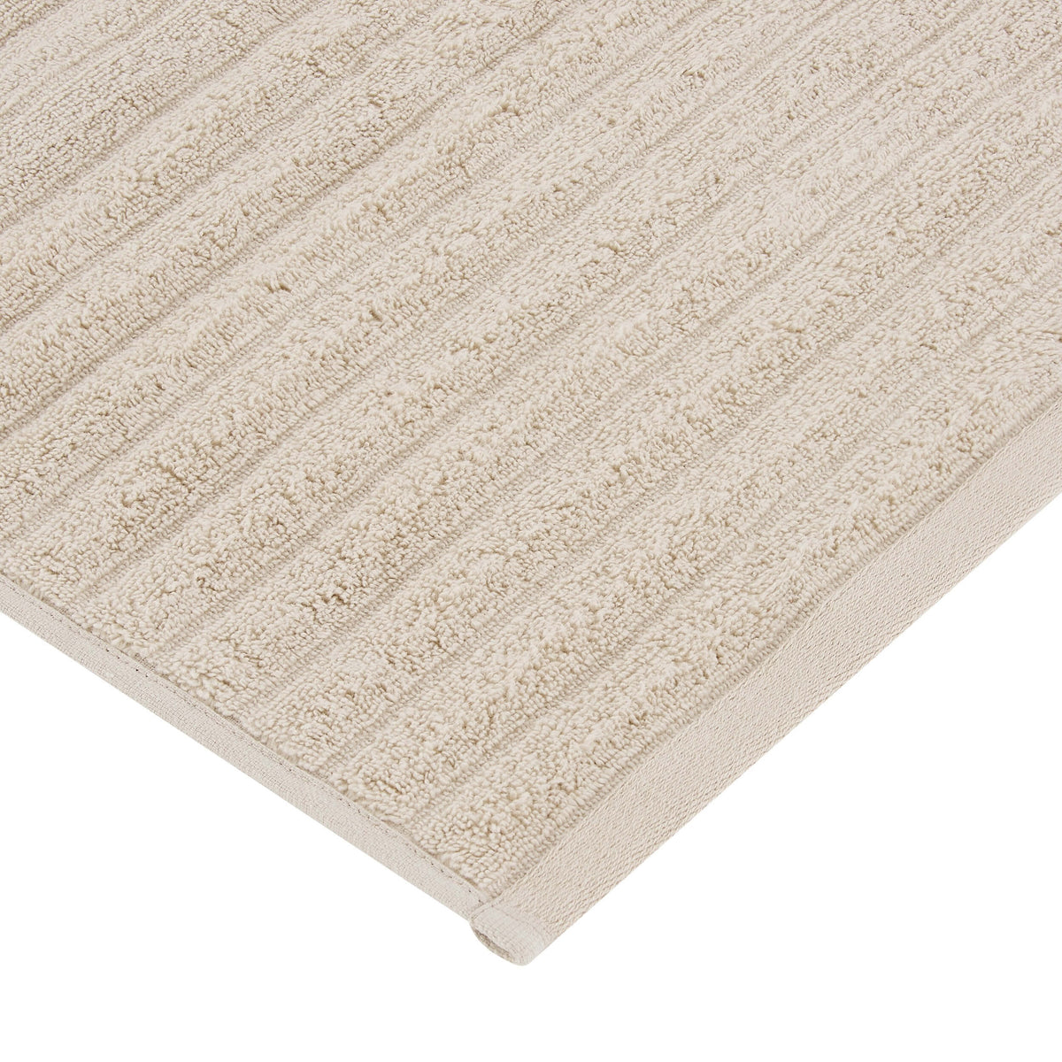 Monaco Plush Ribbed Cotton Towel Collection - Mushroom