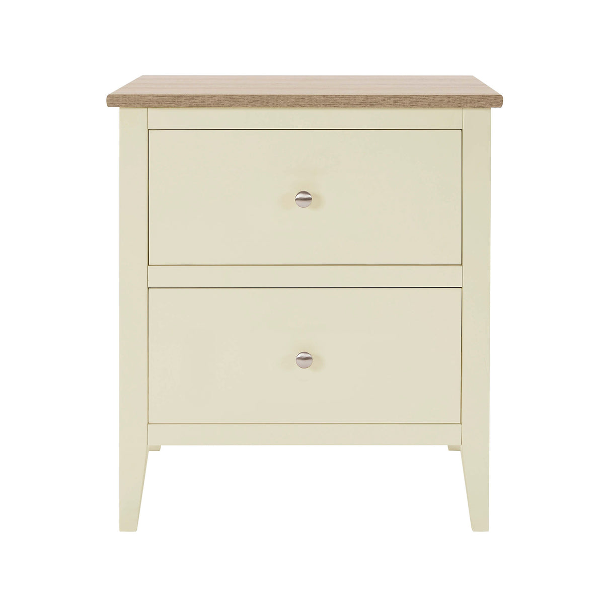 Nell 2 Drawer Bedside Table - Cream OLD