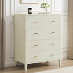 Poppy 5 Drawer Chest - Cream