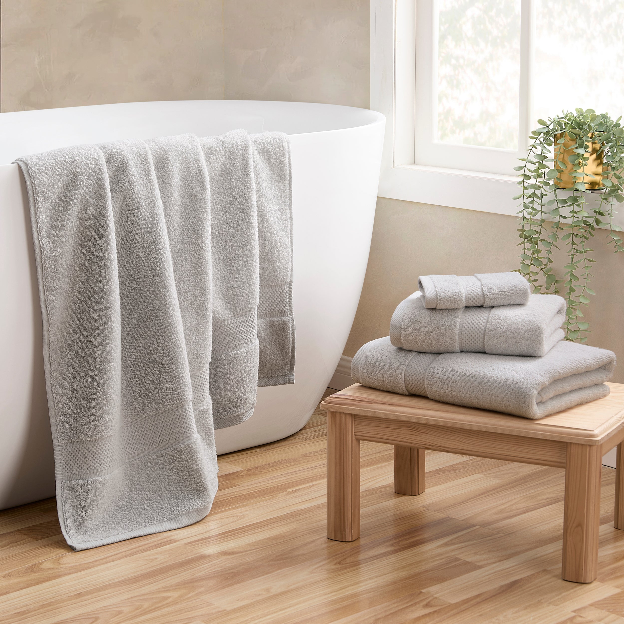 Rhodes Cotton Towel Collection - Dove Grey