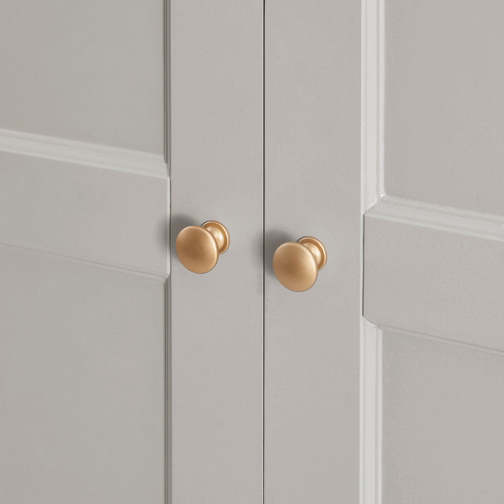 Ruby 3 Door Wardrobe with Drawers - Light Grey