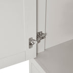 Ruby 3 Door Wardrobe with Drawers - Light Grey