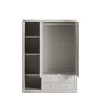 Ruby 3 Door Wardrobe with Drawers - Light Grey