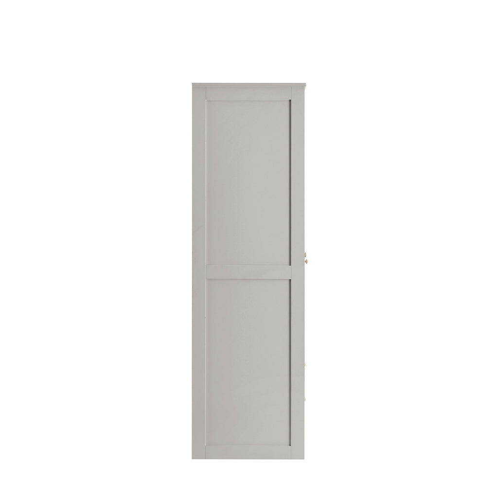 Ruby 3 Door Wardrobe with Drawers - Light Grey