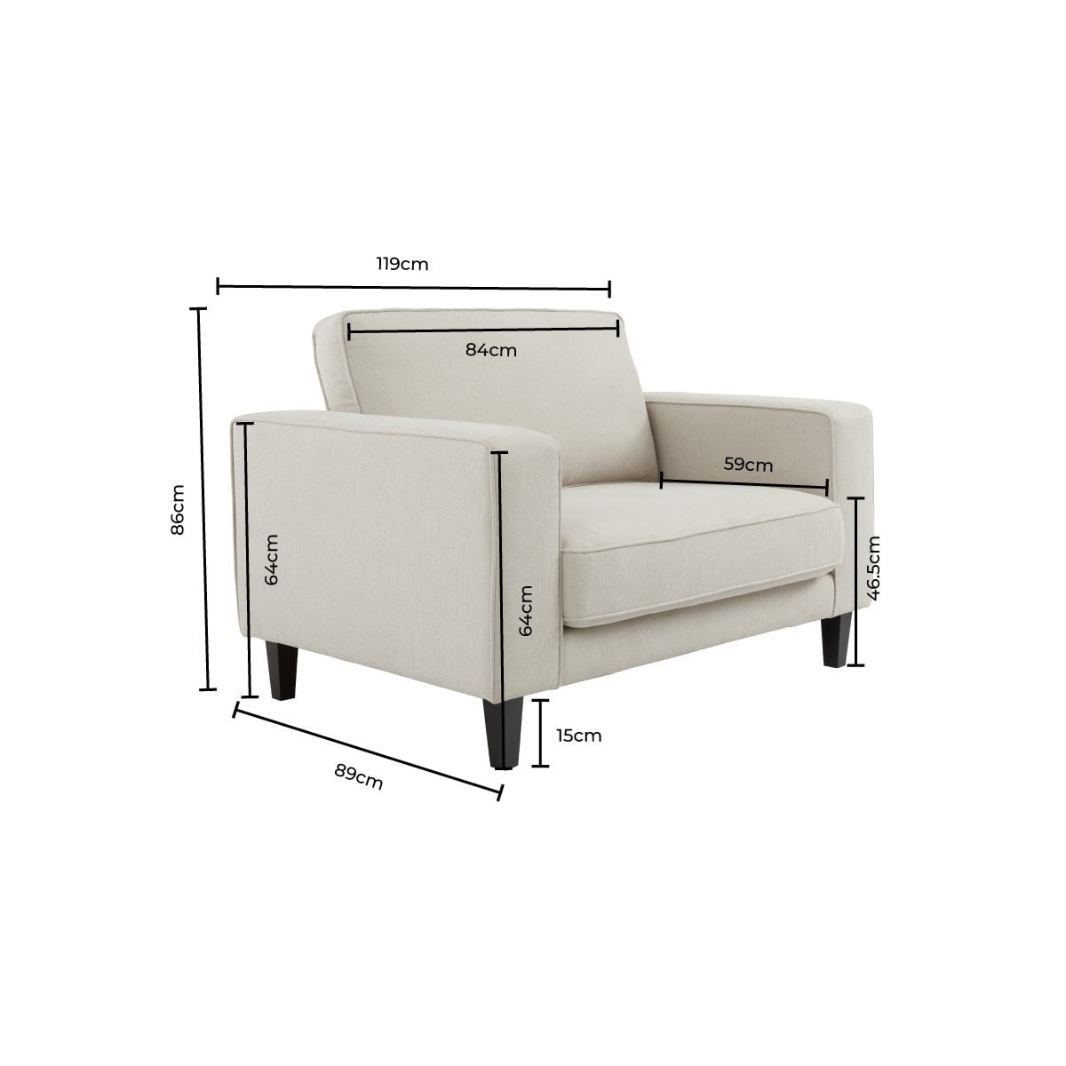 Soho Loveseat - Dark Blue
