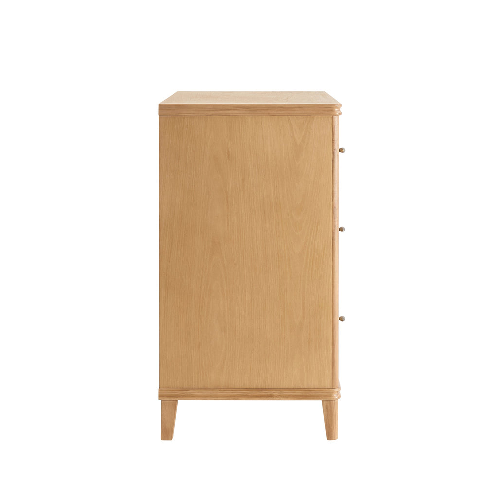 Stockholm Oak 4 Drawer Chest - Light Wood