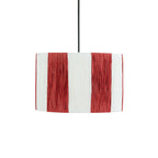 Abi Raffia Stripe Ceiling Shade - Red - DUSK
