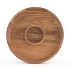 Acacia Chip & Dip Serving Bowl - Natural - DUSK