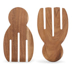 Acacia Salad Bowl with Servers - Natural - DUSK
