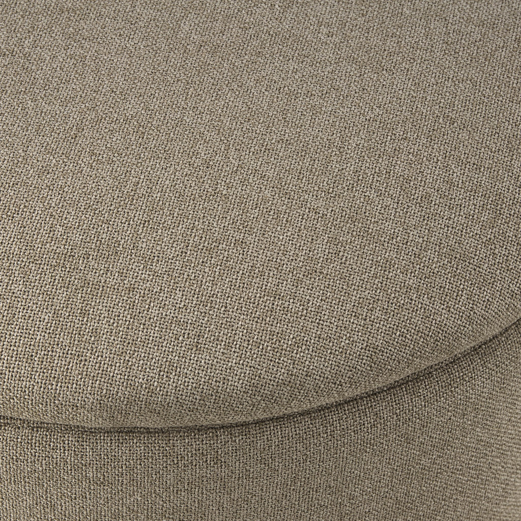 Adelaide Gold Base Storage Stool - Oatmeal - DUSK