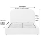 Aintree Ottoman Storage Bed - Teddy Cream - DUSK