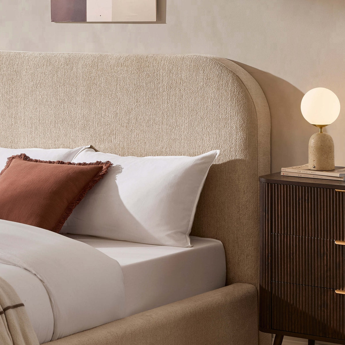 Aintree Ottoman Storage Bed - Textured Oatmeal - DUSK