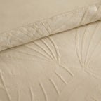 Alanna Linen Look Jacquard 100% Cotton Duvet Cover & Pillowcase Set - Natural - DUSK