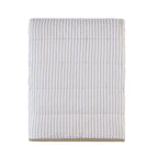 Albi Stripe Seersucker Bedspread - Natural/White - DUSK