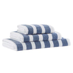 Algarve Luxury Stripe Towel Collection - French Blue - DUSK
