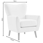 Alia Accent Chair - Bright Orange - DUSK