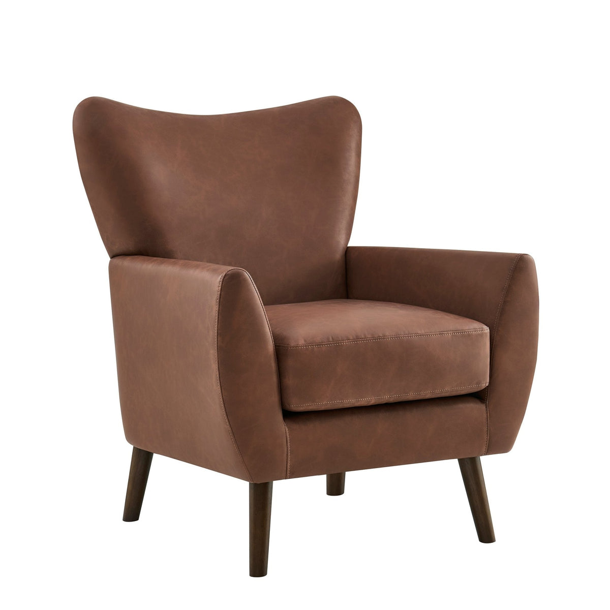Alia Accent Chair - Faux Leather Tan - DUSK