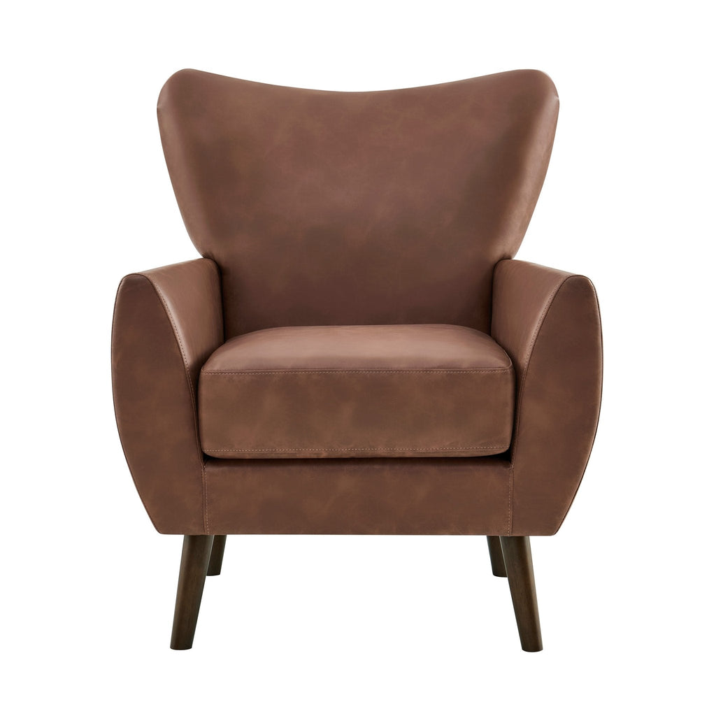 Alia Accent Chair - Faux Leather Tan - DUSK