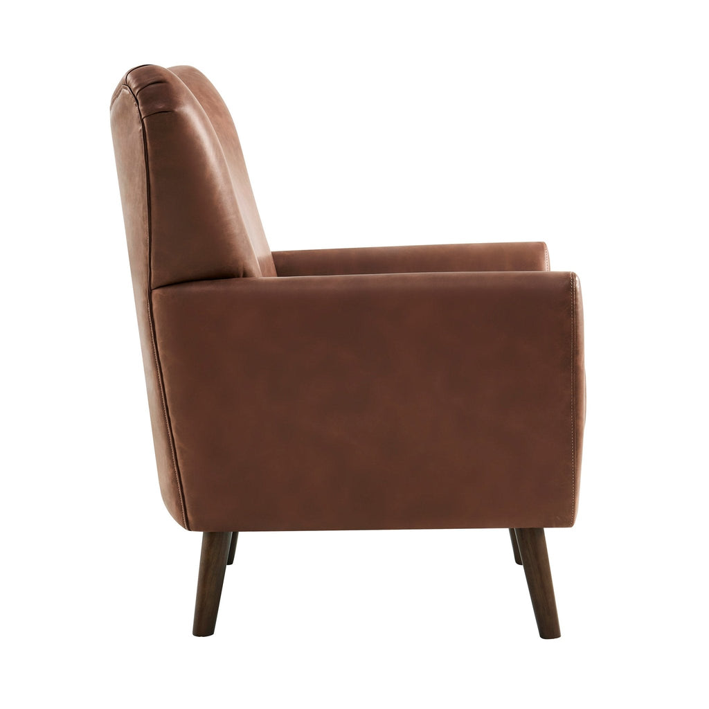 Alia Accent Chair - Faux Leather Tan - DUSK
