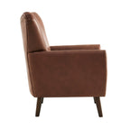 Alia Accent Chair - Faux Leather Tan - DUSK