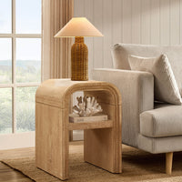 Alora Side Table - Washed Wood - DUSK