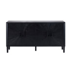 Amaya Ash 4 Door Sideboard - Black - DUSK