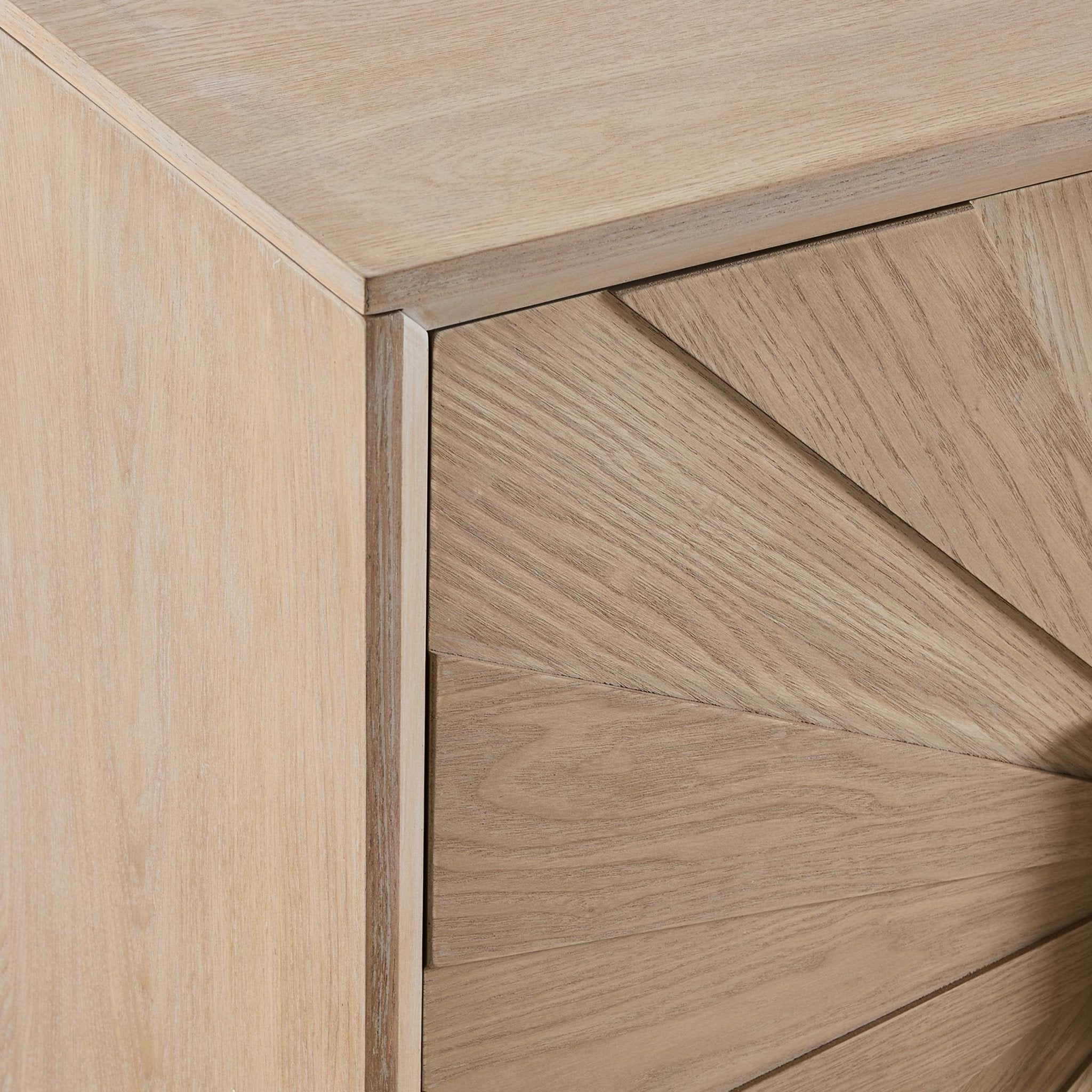 Amaya Ash 4 Door Sideboard - Light Wood - DUSK