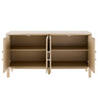 Amaya Ash 4 Door Sideboard - Light Wood - DUSK