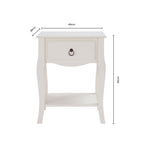 Amelie 1 Drawer Nightstand - Taupe - DUSK