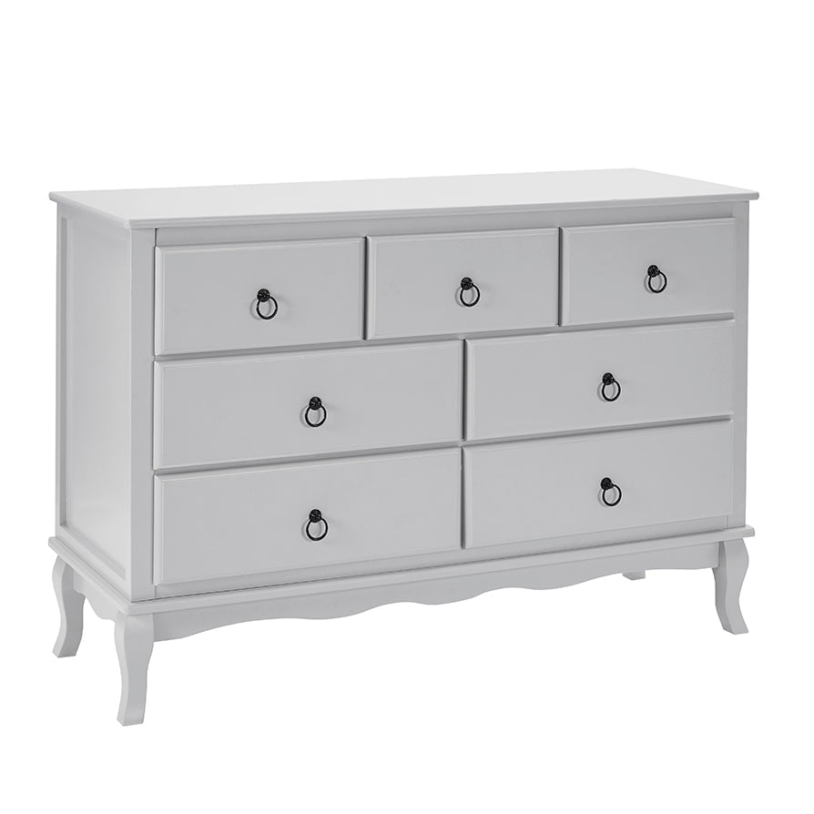 Amelie 7 Drawer Chest - Light Grey - DUSK