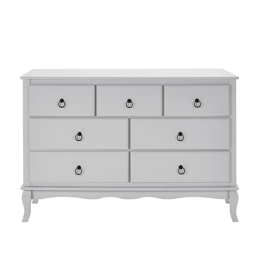 Amelie 7 Drawer Chest - Light Grey - DUSK