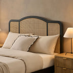 Annecy Rattan Bed Frame - Black - DUSK